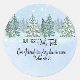 Adesivo JW Stickers "mas primeiro... texto diário!" e Ps 9