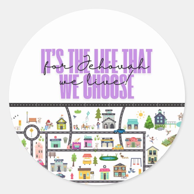 Adesivo JW Stickers para Pioneiros! (Frente)