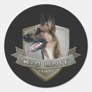 Adesivo K9 unidade - Malinois - pastor belga