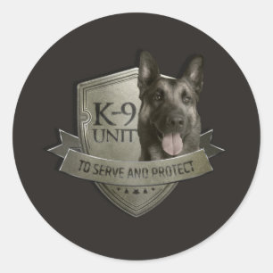 Adesivo K9 unidade - Malinois - pastor belga