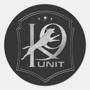 Adesivo K-9 unidade - cão de polícia - Malinois