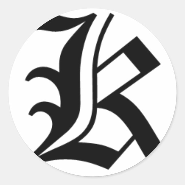 Adesivo K-text Antigo Inglês (Frente)