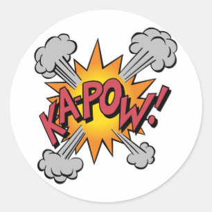 Adesivo KA-POW! Desenho Gráfico de Quadrinhos