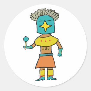 Adesivo Kachina Estrela Azul