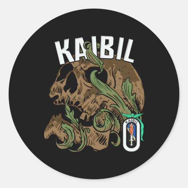 Adesivo Kaibil Guatemala Kaibiles Força Especial Fuerzas E (Frente)