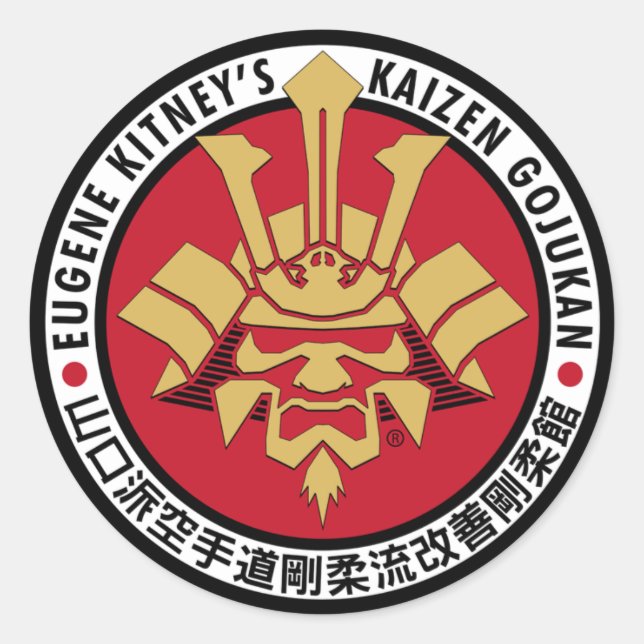 Adesivo Kaizen Gojukan - Logotipo Grande (Frente)