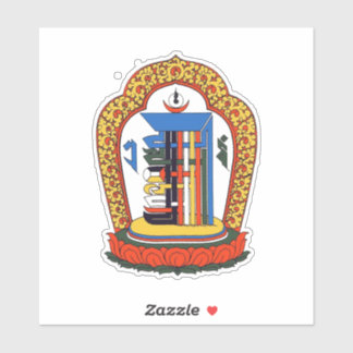Adesivo Kalachakra Mantra Mandala Budista