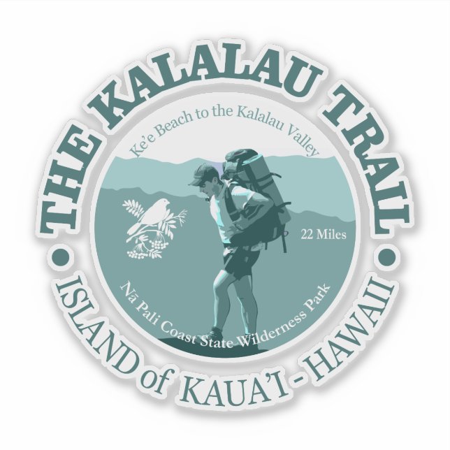 Adesivo Kalalau Trail (T) (Frente)