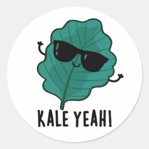 Adesivo Kale Sim Cute Veggie PUn