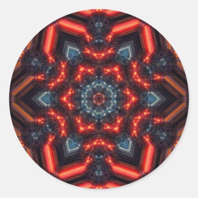 Adesivo kaleidoscope geométrico artSticker (Frente)