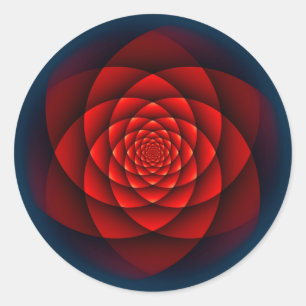 Adesivo Kaleidoscope ROSA vermelho + a sua ideia