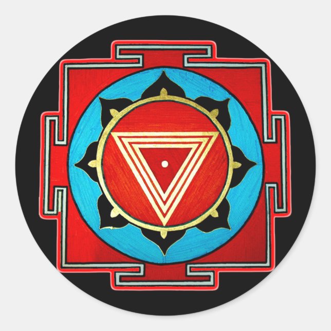 Adesivo Kali Yantra Sticker (Frente)