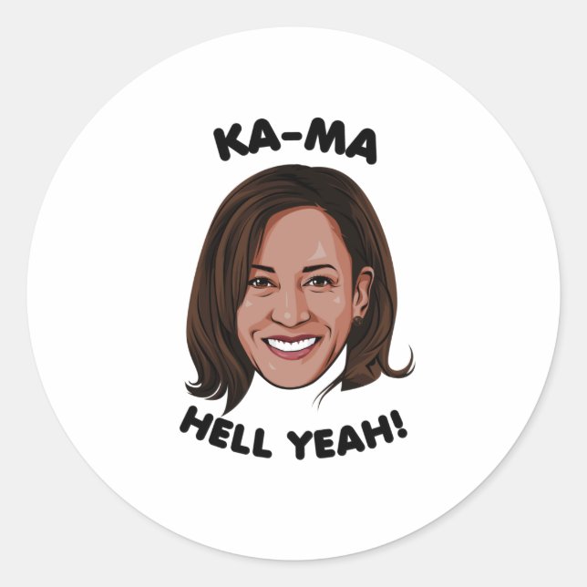 ADESIVO KAMA-HELL YEAH KAMALA HARRIS 2020 (Frente)