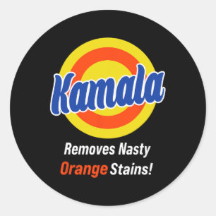 Adesivo Kamala 2024 Retira Banhos Laranja Desagradáveis Vo