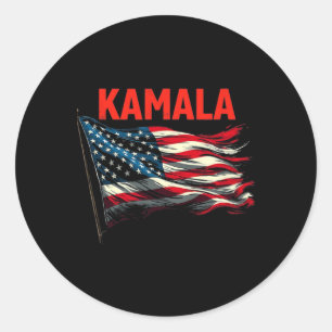 Adesivo Kamala American Flag