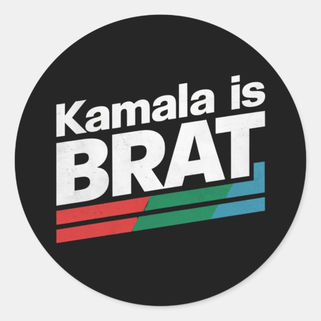 Adesivo Kamala É Brat (Frente)