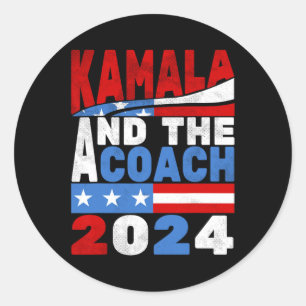 Adesivo Kamala E O Treinador Cat Lady Election 2024