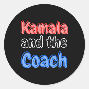 Adesivo Kamala E O Treinador Harris Eleição 2024