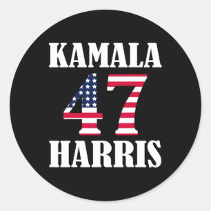 Adesivo Kamala Hariss 47 Eleições 2024
