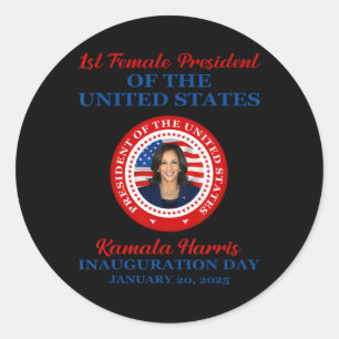 Adesivo Kamala Harris 1rua Presidente Inauguração Pa