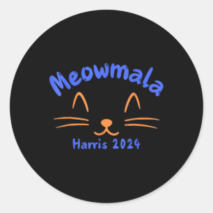 Adesivo Kamala Harris 2024 Cat Lady For Kamala Funny Cat
