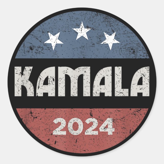 Adesivo Kamala Harris 2024 Eleição Presidencial (Frente)