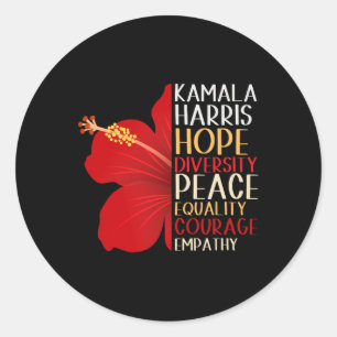 Adesivo Kamala Harris 2024 Eleições Esperança Igualdade Hi