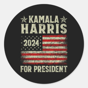 Adesivo Kamala Harris 2024 Para A Campanha Eleitoral Do Pr
