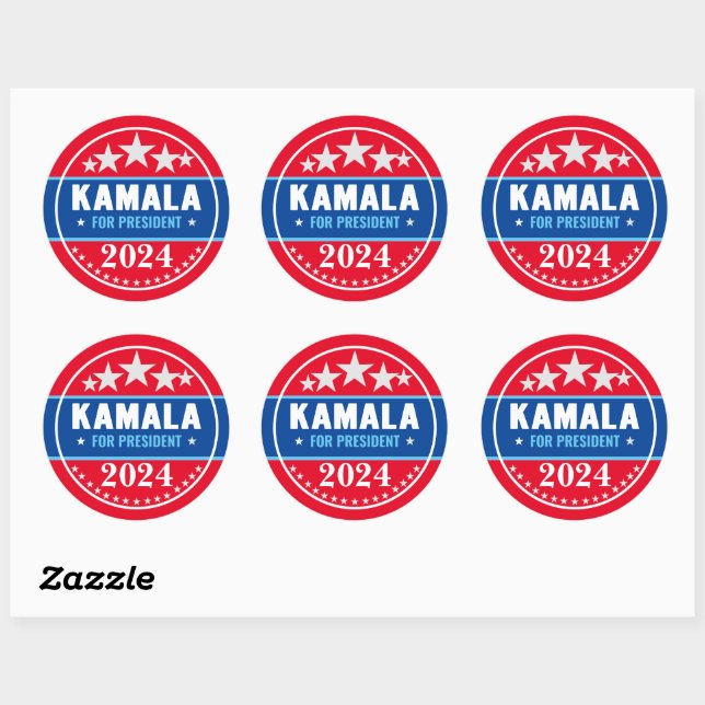Adesivo Kamala Harris 2024 para Presidente  (Folha)