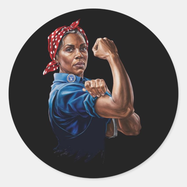 Adesivo Kamala Harris 2024 Rosie The Riveter Chilless Cat (Frente)