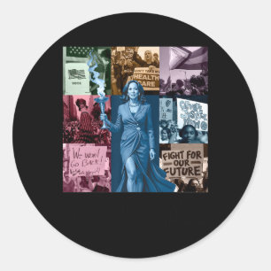 Adesivo Kamala Harris 2024 Tour Na Minha Era De Votação Ma