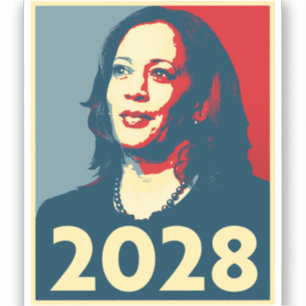 Adesivo Kamala Harris 2028