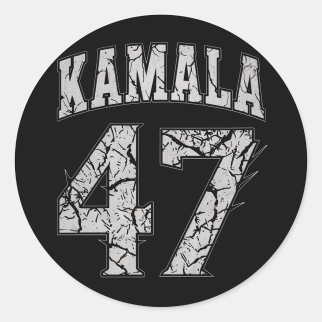 Adesivo Kamala Harris 47. º Presidente EUA América 2024 (Frente)