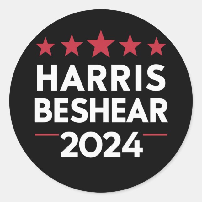 Adesivo Kamala Harris Andy Beshear 2024 Harris Beshear 202 (Frente)