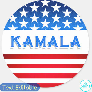 Adesivo Kamala Harris apoia as eleições de voluntários de