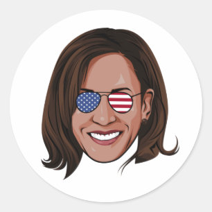 Adesivo Kamala Harris - Chefe do Patriótico Aviadores