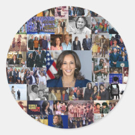 Adesivo Kamala Harris Collage Sticker