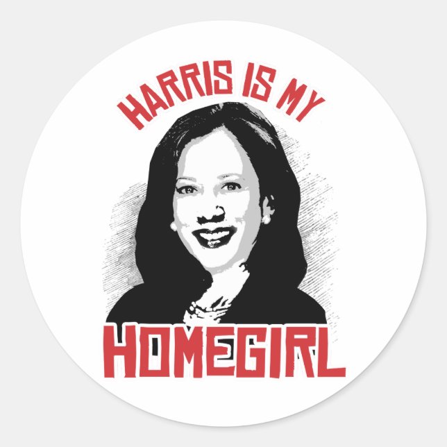 Adesivo Kamala Harris é meu Homegirl - (Frente)