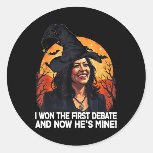 Adesivo Kamala Harris Halloween Ganhou O Primeiro Debate I