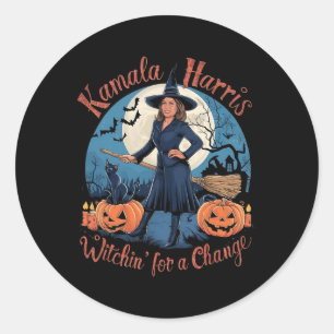 Adesivo Kamala Harris Halloween Witch cita eleição de 2024