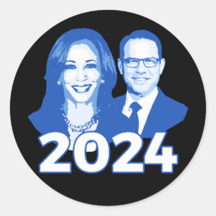 Adesivo Kamala Harris Josh Shapiro 2024