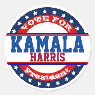 Adesivo Kamala Harris - Modelo da campanha eleitoral