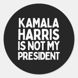 Adesivo Kamala Harris Não É Meu Presidente - Pro Trump Gif