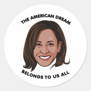 Adesivo Kamala Harris - O Sonho Americano pertence-nos