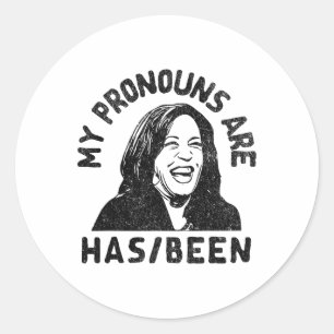 Adesivo Kamala Harris Os Meus Pronuncios Foram Presidente