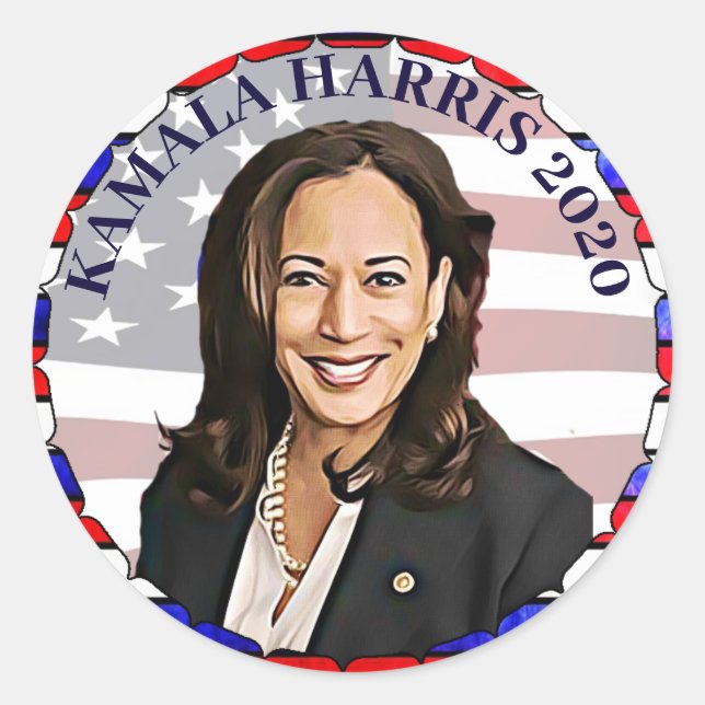 Adesivo Kamala Harris para as eleições do Presidente 2020 (Frente)