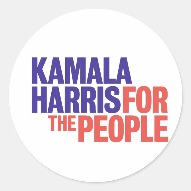 Adesivo Kamala Harris para o Pessoas Sticker (Frente)