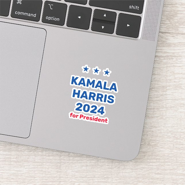Adesivo Kamala Harris Para O Presidente 2024 (Detalhe)