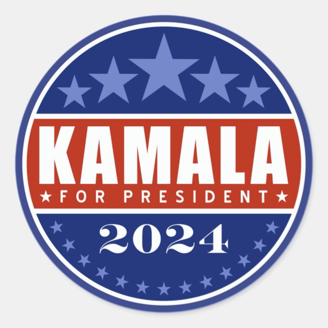 Adesivo Kamala Harris para o Presidente 2024 (Frente)