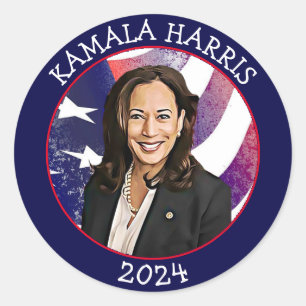 Adesivo Kamala Harris para o Presidente 2024